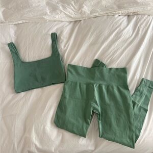 Set active square neck bra